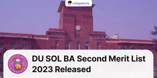 DU SOL BA Second Merit List 2023 Released; Register till September 30